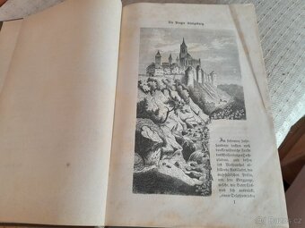 STAROŽITNÁ KNIHA roku 1884 Wanderungen durch Prag - 7