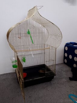 Krásná velká zlata klec - 7