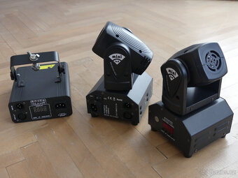 Set osvětlení, řízení osvětlení 192 DMX, kabeláž a parník - 7