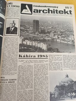 Československy architekt 1985 kompletní svázaný časopis - 7