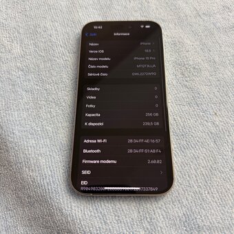 iPhone 15 Pro 256GB, pěkný stav, 12 měsíců záruka - 7