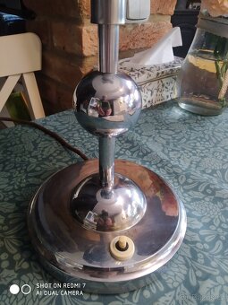 Starožitná větší stolní lampa r 1930 Funkcionalismus - 7