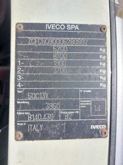 Iveco Daily 50C13v v papírech sníženo na 3,5tuny 6 místné - 7