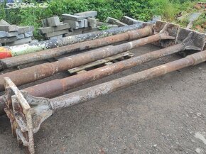 Staré železné sloupy, litinové sloupy, sloup, 5 ks - 7