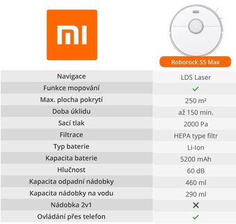 Prodám - Roborock S5 Max White - 7