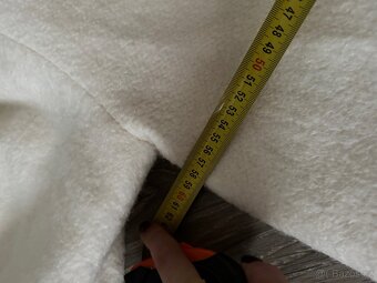 Krémový vlneny zimni kabat Reserved vel L - 7