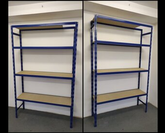 4-Policový regál 120x60 - výška 250 cm - 220 kg/polici - 7
