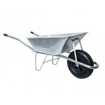 Celopozinkované stavební kolečko KATARO s korbou 80 L - 7