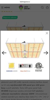 Led grow světlo 450w - 7