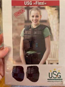 Detska Jezdecka bezpecnostni vesta USG Flexi, cerna - 7