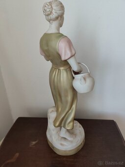 Royal dux veľká porcelánová socha žena s jablkami 52 cm - 7