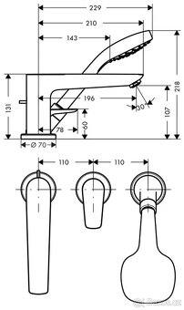 Vanová baterie Hansgrohe - 7