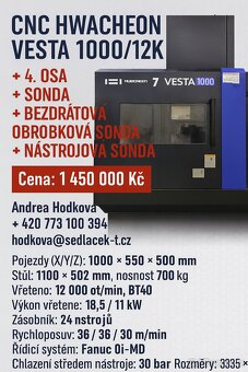 CNC Hwacheon VESTA 1000/12K - 7