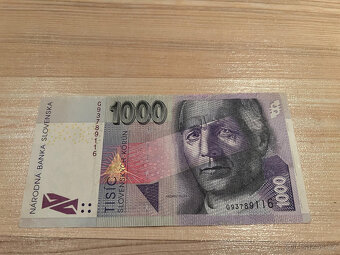 Slovenské bankovky 1000 SK so znakom - 7