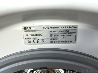 LG tř. A+++, 9 kg náplň, 1400 ot. - JAKO NOVÁ - - 7