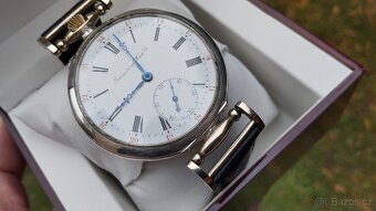 Krásné starožitné STŘÍBRNÉ hodinky IWC Schaffhausen  +pásek - 7