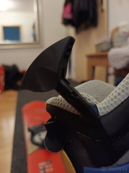 Snowboard Niedecker 161cm, nášlapné vázání, patky - 7