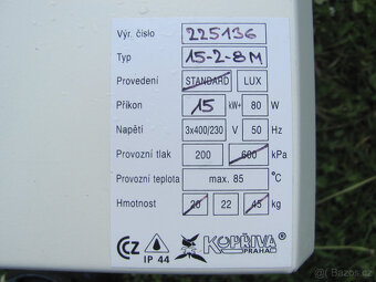 ELEKTROKOTEL KOPŘIVA LUX - 15KW - 7