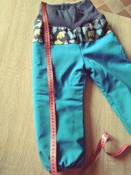 Zimní kalhoty UNUO s umělým kožíškem - vel. 92-98 - 7