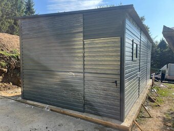 Plechová garáž 3,5x6m - 7