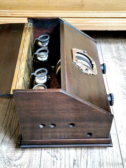 Starožitné rádio Telefunken 4A, rok 1928, Německo - 7