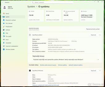 Herní počítač s RGB, Ryzen 5 1600, RX 580 8G, 256G SSD + HDD - 7