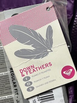 ÚŽASNÁ dámská lyžařská PÉŘOVÁ BUNDA ROXY za SUPER CENU - 7