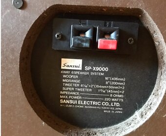 VINTAGE REPRO SANSUI SP-X900 + STOJANY (ROK 1982) 220W - 7