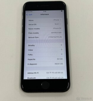 iPhone SE 2020 64GB ✅ TOP STAV - 7