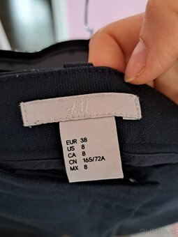 Společenské kalhoty, letni kalhoty, džíny 38/40 - 7