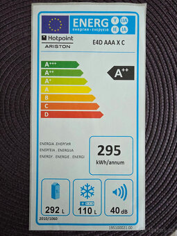 ARISTON HOTPOINT E4D - NEREZOVÁ AMERICKÁ LEDNICE MRAZNIČKA - 7