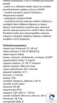 Nová mobilní klimatizace SAC MT7048C bílá SENCOR - 7