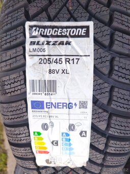 Nová zimní sada Mazda MX-5 r17 4x100 Bridgestone 205/45/17 - 7