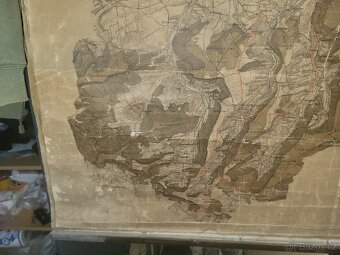 Historická mapa okresu Lounského – rok 1883, originál - 7