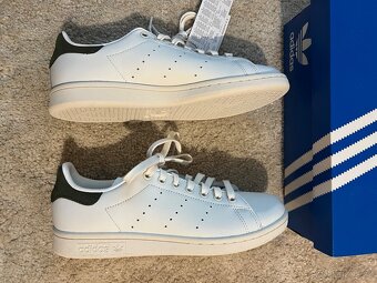 Adidas Stan Smith 39 1/3 pánské, unisex bílé kožené - 7