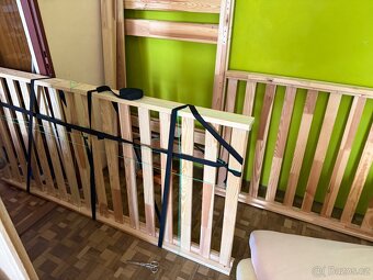 MYDAL Rám dětské palandy borovice +  2x matrace - jako nová - 7