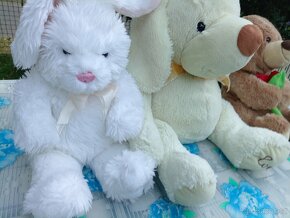Prodám plyšového králíka, medvěda a pejska - 7