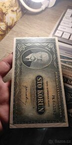 Masaryk 100 korun 1945 Neperforované - 7