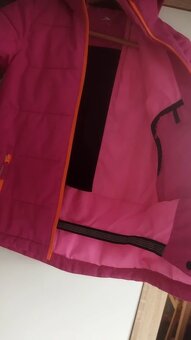 Nádherná malinová krásná bunda s kapucí 122/128 - 7