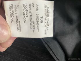 Prodám značkový pánský oblek BLAŽEK vel.106 - 7