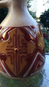 DŽBÁN glazovaný - značeno DÍLO - ruční práce - 7