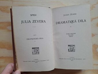Julius Zeyer - knihy v polokožené vazbě, r.v. 1902 a 1906 - 7