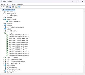 🖥️Herní PC RYZEN 5 5600,RX 5700 8GB,16 GB RAM,1 TB SSD - 7