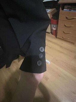 Pánské sako Zara Man – 100% vlna, elegantní proužek - 7