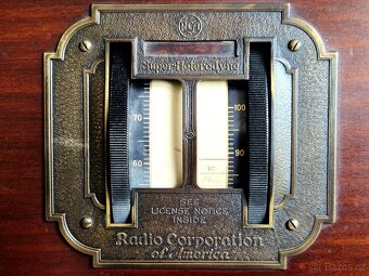 Velké starožitné rádio RCA, Super-Heterodyne,  1925 - 7