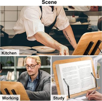 Stojan na čtení z bambusu - 7