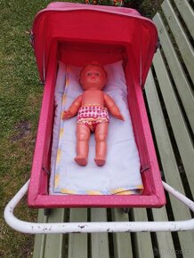 Retro kočárek cca 80 let - 7