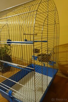 Klec pro ptáky s příslušenstvím – výška 55 cm, šířka 42 cm - 7