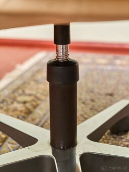 Designové kancelářské křeslo, přírodní kůže - 7