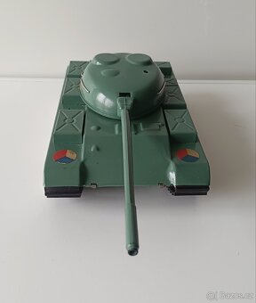 Plechový Tank na baterii, ites, stará hračka - 7